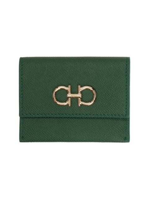 FERRAGAMO Green Gancini Wallet