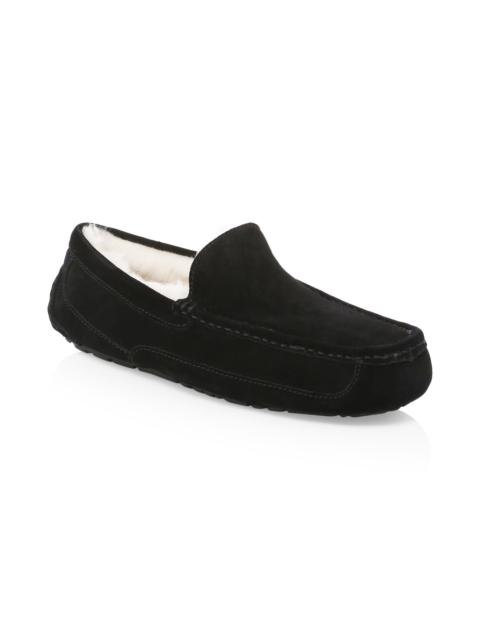 UGG Unisex Ascot Suede Slippers - Black