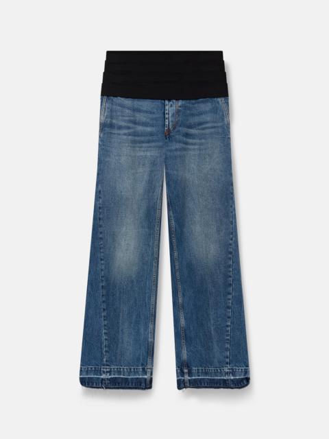 Tuxedo-Inspired Denim Jeans