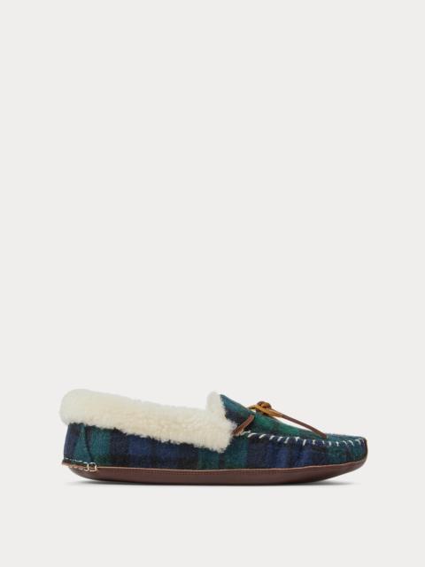 Polo Ralph Lauren Yarmond Shearling-Lined Plaid Slipper