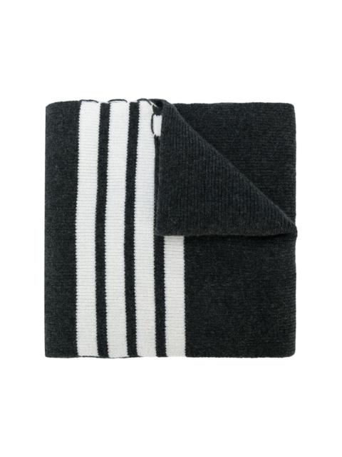 Thom Browne 4-Bar stripe cashmere scarf