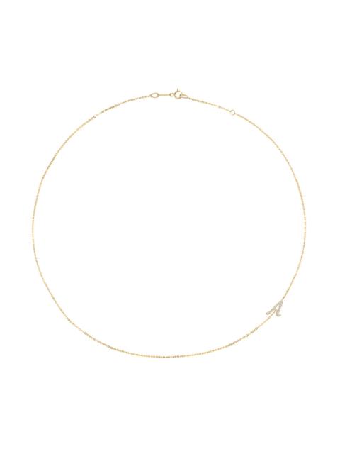 ANITA KO Diamond Double Sided Initial Necklace