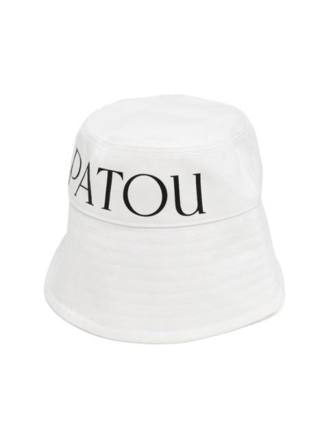 logo-print bucket hat