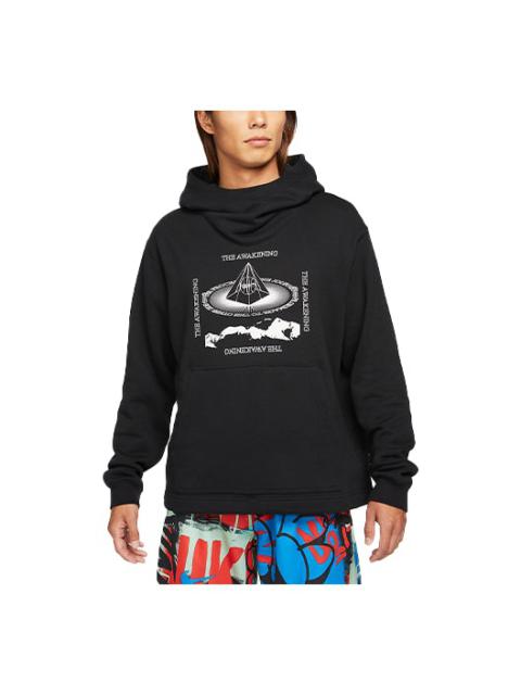 Nike Nike Kyrie Alphabet Printing Pullover 'Black' DA6693-010