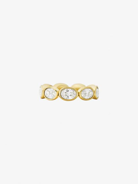 MICHAEL KORS Precious Metal-Plated Cubic Zirconia Tennis Ring