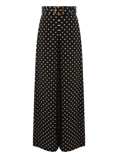 Zimmermann BELTED WIDE LEG PANT