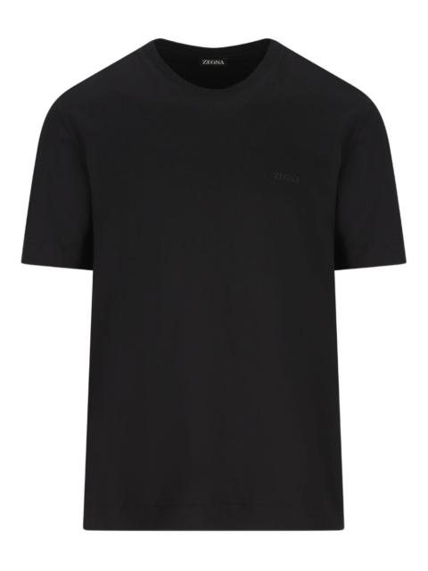 ZEGNA logo-embroidered T-shirt