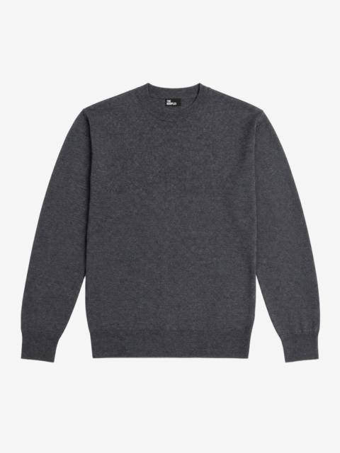 The Kooples GRAY MERINO WOOL CREW-NECK SWEATER