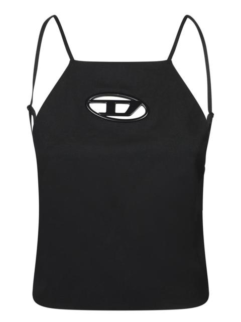 Diesel Diesel Black Tank Top With Cut-Out Logo