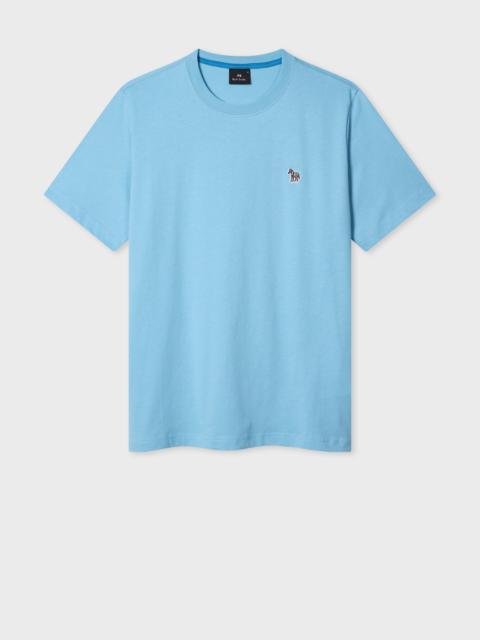 Paul Smith Sky Blue Organic Cotton Zebra Logo T-Shirt