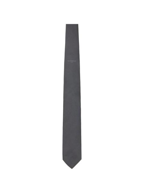 Givenchy Gray Paris Silk Jacquard Tie