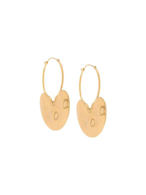 PATOU hammered hoop earrings