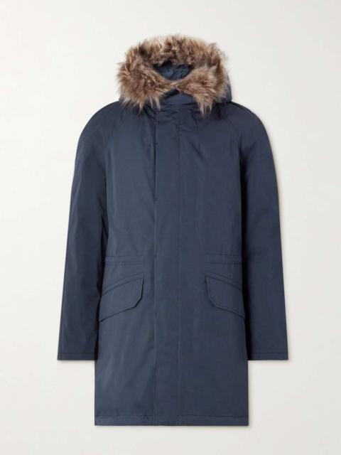 Yves Salomon Iconic Shearling-Trimmed Padded Cotton-Blend Twill Down Parka