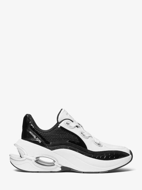 MICHAEL KORS Toni Mixed-Media Trainer