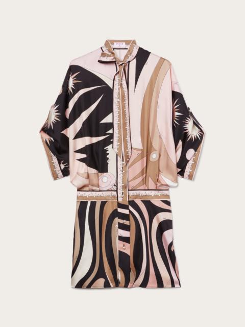 PUCCI MINI DRESS WITH ASYMMETRIC SLEEVES