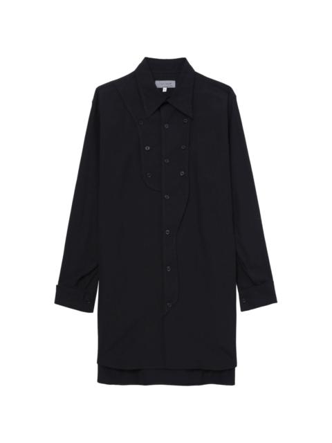 long-sleeved buttoned cotton shirt