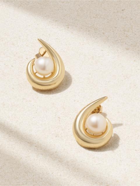 MATEO 14-karat Gold Pearl Earrings