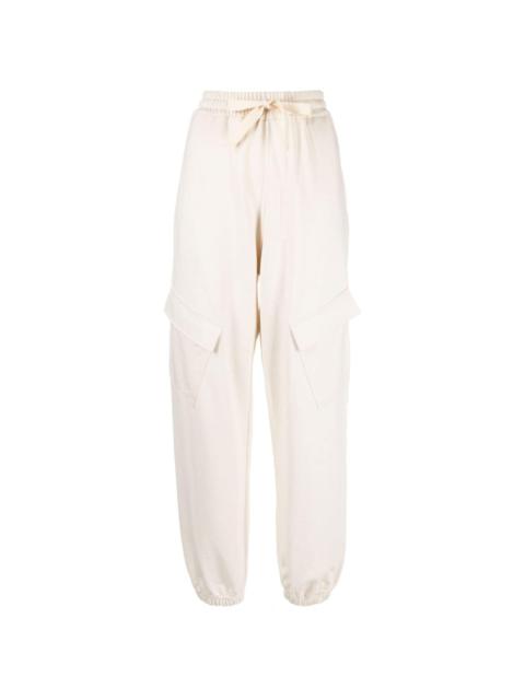 Jil Sander drawstring-waist cotton track pants