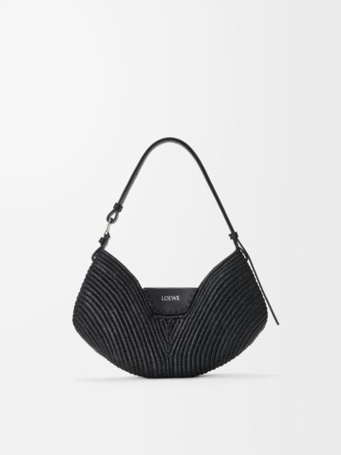 Loewe Medium Loewe Swing bag in raffia and calfskin