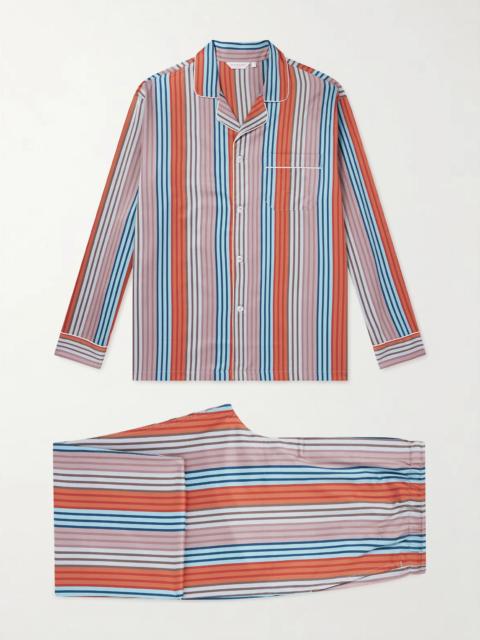 Derek Rose Wellington 61 Striped Cotton Pyjama Set