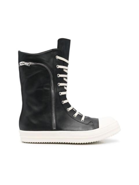 Rick Owens Cargo Basket leather Hi-Top sneakers