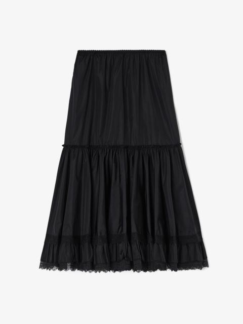 GANNI SKIRT IN BLACK NYLON