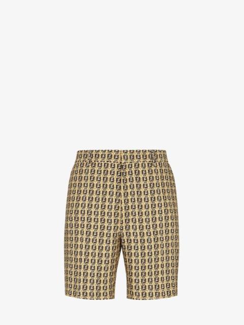 FENDI Beige gabardine pants
