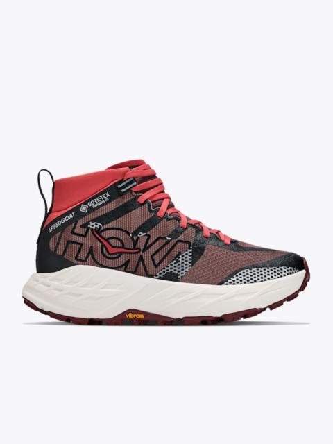 HOKA Women's Speedgoat 7 Hike GTX Shoes in Smoky Quartz/Alabaster