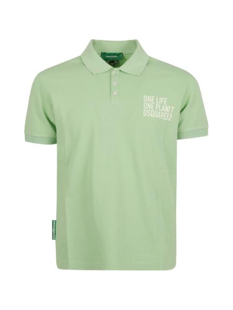 DSQUARED2 graphic polo shirt