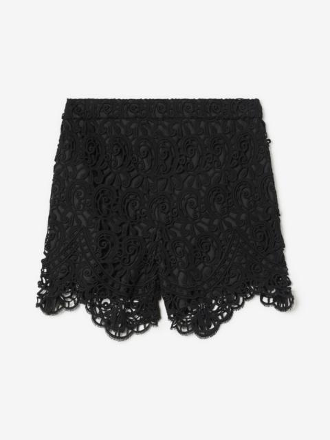 Burberry Macramé Lace Shorts