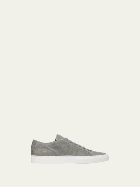 Common Projects x B.shop Men’s Achilles Patterned Suede Low-Top Sneakers