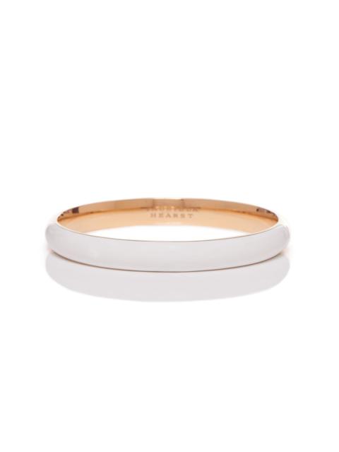 GABRIELA HEARST Vitreous Ivory Enamel & 18K Gold Bangle