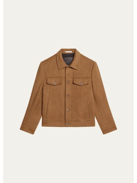 Helmut Lang Men's Wool Trucker Jacket