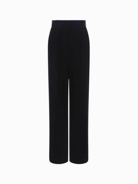 GIORGIO ARMANI Double-darted velvet trousers