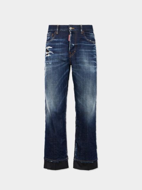 DSQUARED2 DARK WASH TOMBOY JEANS