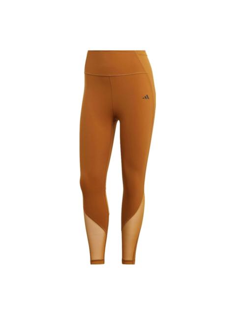 (WMNS) adidas Tailored HIIT Training 7/8 Leggings 'Brown' HR5426