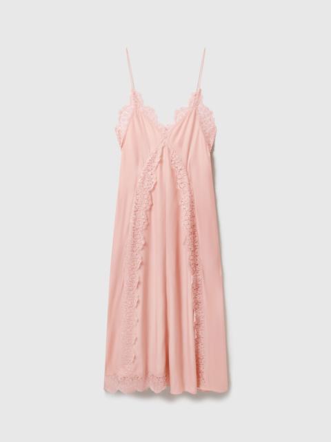 Stella McCartney Lace-Trimmed Midi Dress