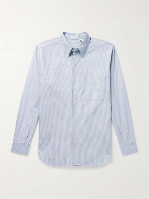 KAPTAIN SUNSHINE Finx Button-Down Collar Striped Cotton Oxford Shirt