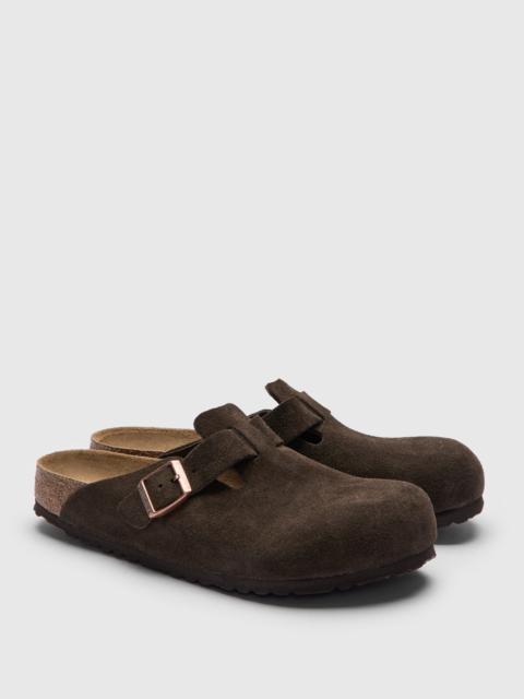 BIRKENSTOCK Boston Clog in Mocha Suede SFB