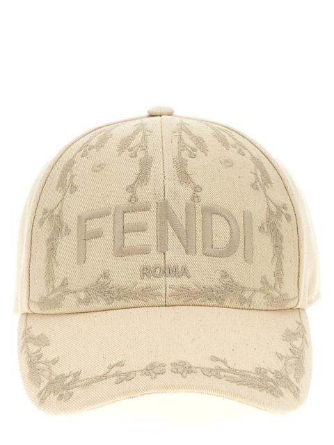 Fendi Roma Hats White