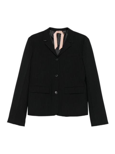 N°21 pinstripe three-button blazer
