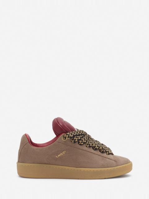 Lanvin LANVIN X FUTURE HYPER CURB SNEAKERS IN LEATHER AND SUEDE FOR WOMEN