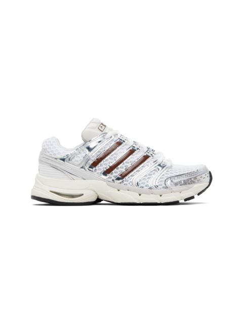 adidas Originals White & Brown Adistar Control 5 Sneakers