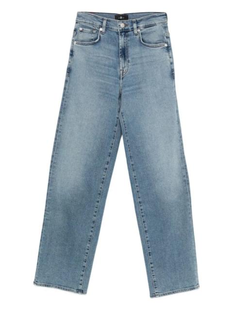 7 For All Mankind STOVEPIPE OCEANSTONE STRAIGHT LEG JEANS