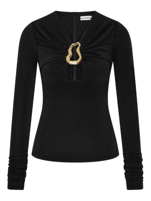 REBECCA VALLANCE Mischa cutout clasp top