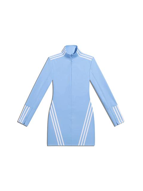 adidas adidas Ivy Park 1/2 Zip Latex Dress Light Blue/White