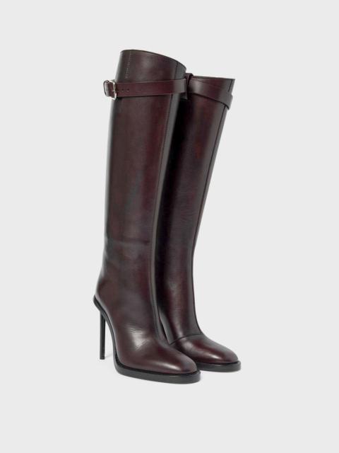 Uta High Heel Boots Aubergine