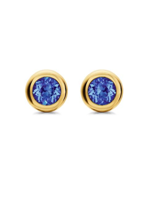 DAVID YURMAN Women's Bezel Set Stud Earrings in 18K Yellow Gold - Tanzanite