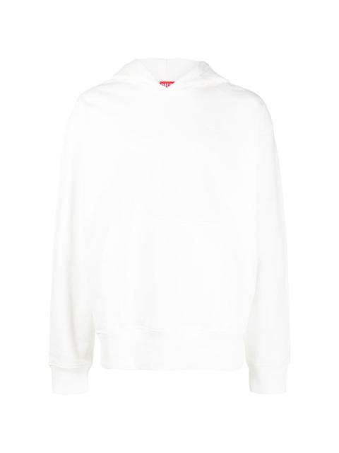 Diesel Macs logo-embroidered cotton hoodie