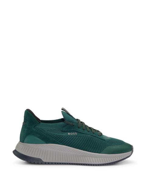 BOSS TTNM EVO TRAINERS WITH KNITTED UPPERS